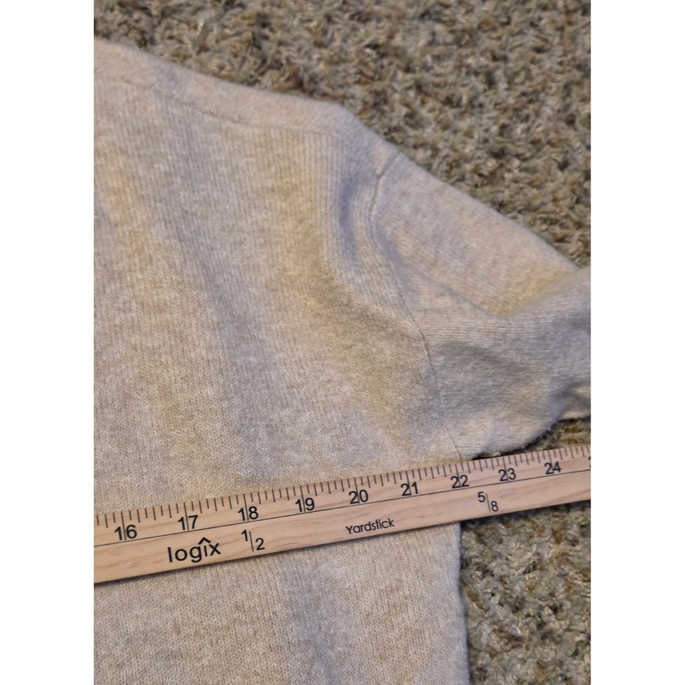 Loft Long Sleeve Crewneck Sweater Women's Size XL Tan Ribbed Hem - Picture 5 of 7